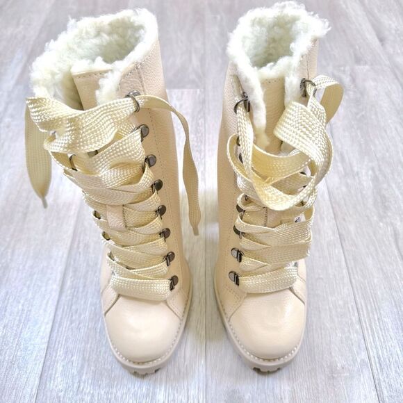 SCHUTZ Zhara Fur Lined Chunky Heel Boots - Picture 3 of 4